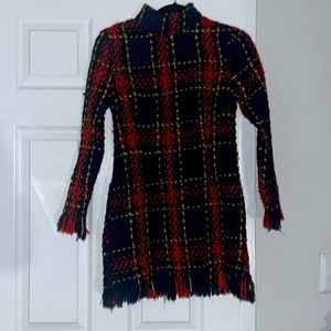 Multicolor wool dress
